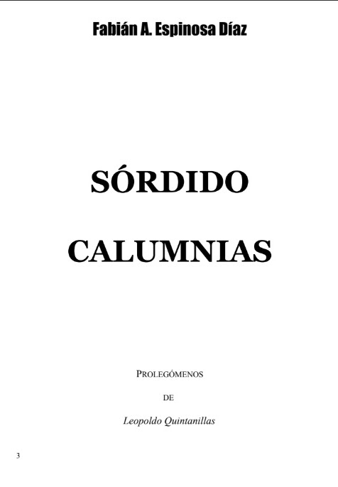 Sórdido Calumnias